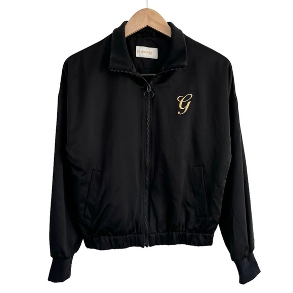 Aritzia Golden By TNA Satin Embroidered Floral Shaul Bomber Jacket - Picture 3 of 14